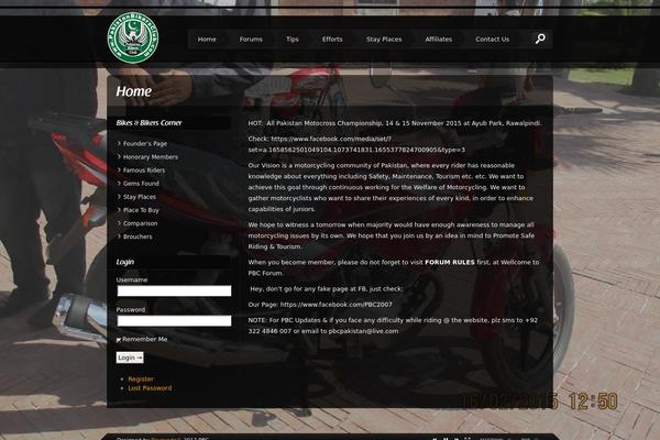 Storm theme site design template sample
