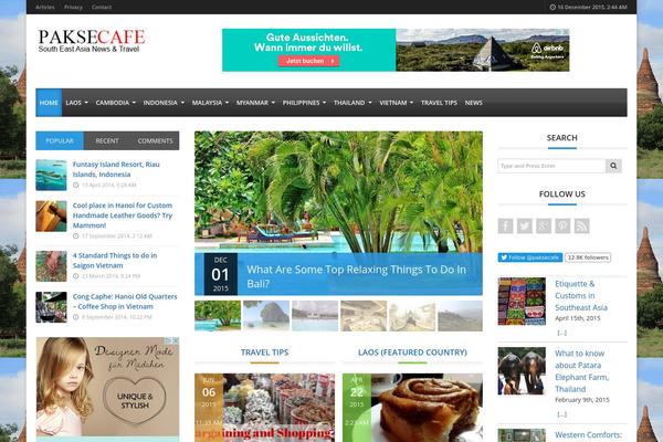 Adams theme site design template sample
