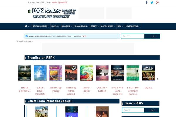 Site using Easy-social-sharing plugin