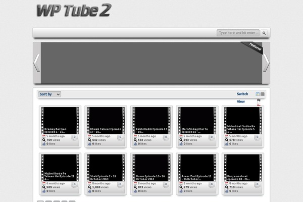 Ribbon theme site design template sample