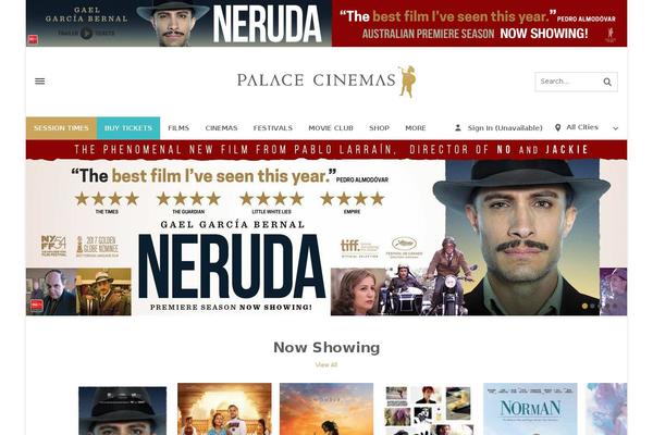 palacecinemas.com.au site used Palace