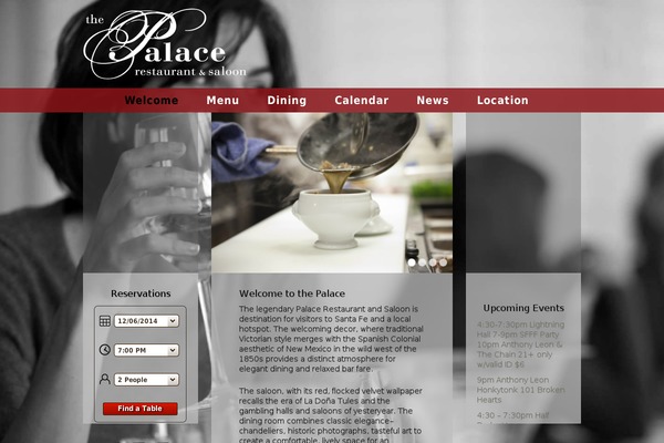 The Palace theme site design template sample