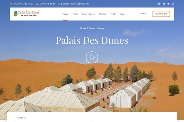 palaisdesdunes.com site used Hotale