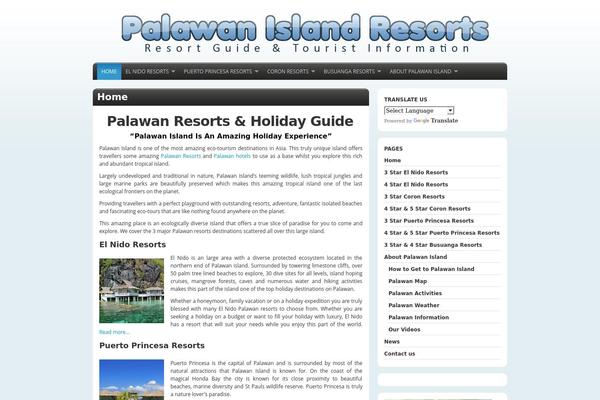 palawan-resorts.com site used Organic_natural_ocean