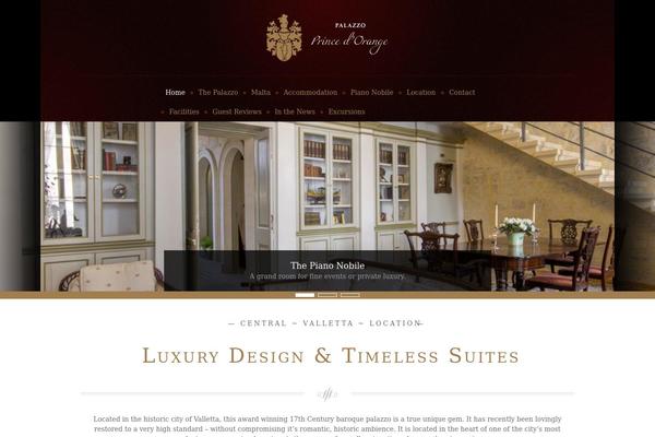 Amadeus theme site design template sample