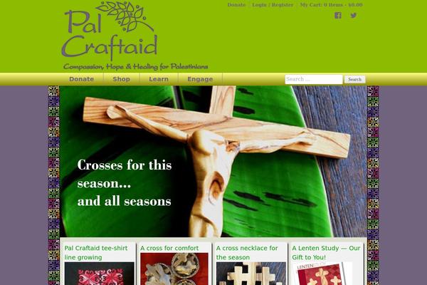 palcraftaid.org site used Palestine