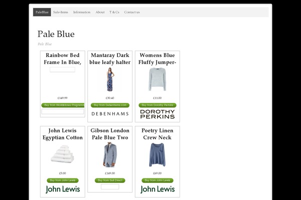 Prose theme site design template sample
