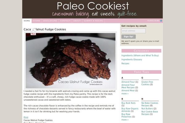 paleocookiest.com site used Thesis 1.8.4