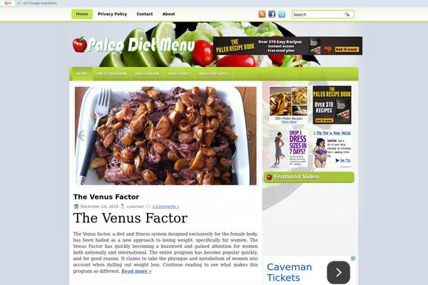 OrganicFood theme site design template sample