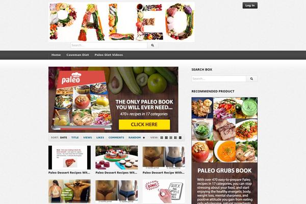 deTube theme site design template sample