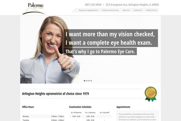 palermoeyecare.com site used Palermo