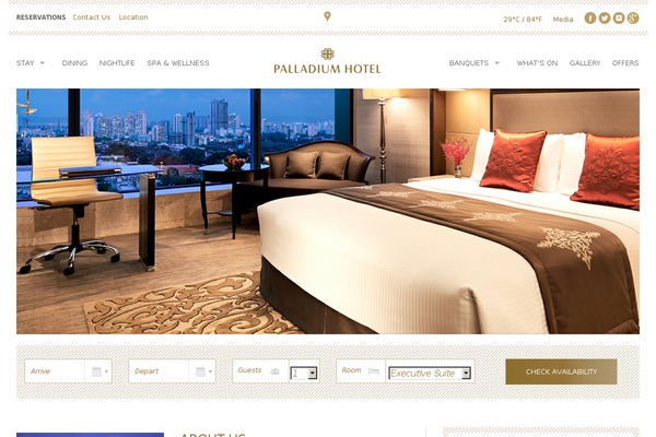 Palladium theme websites examples