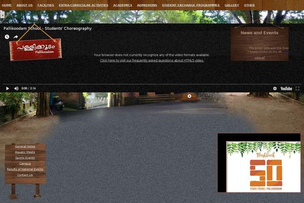 Pallikoodam theme site design template sample