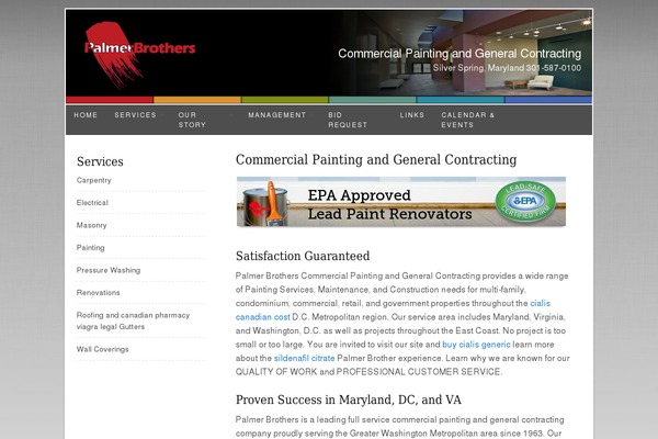 palmerbros.com site used Constructy