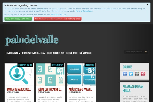 Site using Cookillian plugin