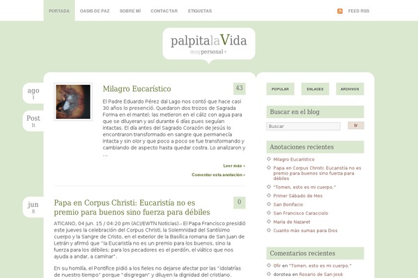 palpitalavida.com site used Palpita
