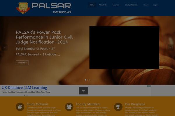palsar.org site used Flat Theme