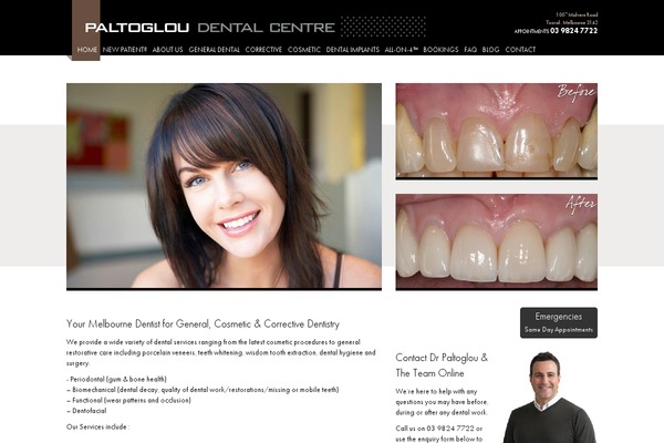 paltogloudentalcentre.com.au site used Dentist