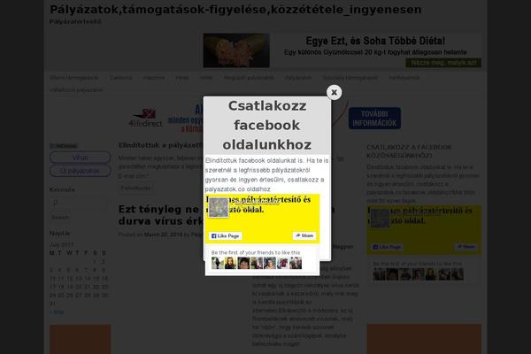 Site using Milat jQuery Automatic Popup plugin