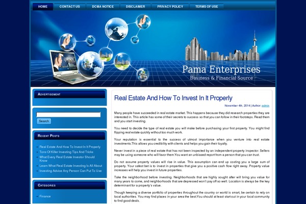 pamaenterprises.com site used Business_for_sale_free_wp_theme_5