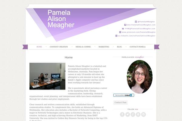 Sugar and Spice theme site design template sample
