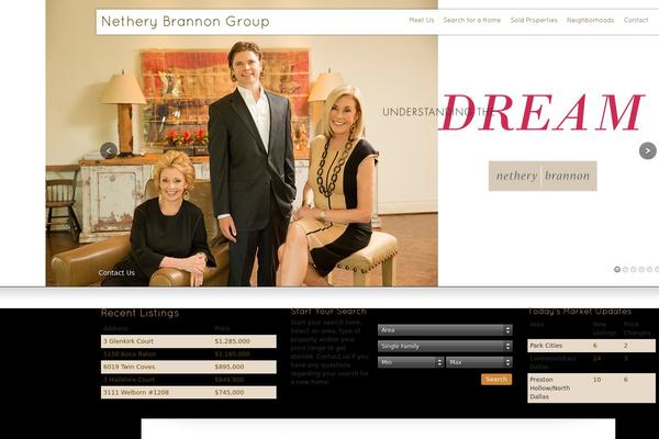 Horizons theme site design template sample