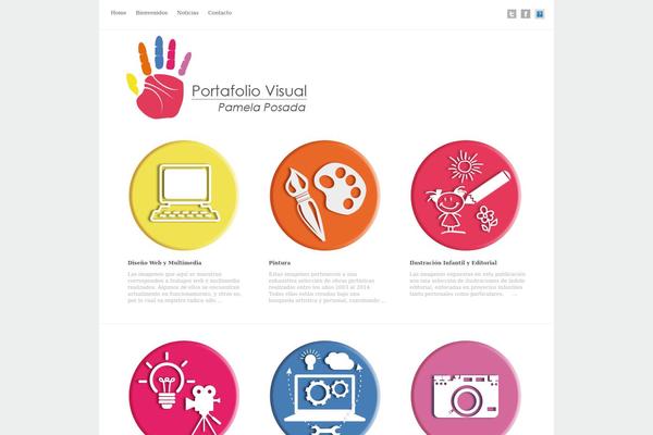 pamelaposada.cl site used Gridportfolio