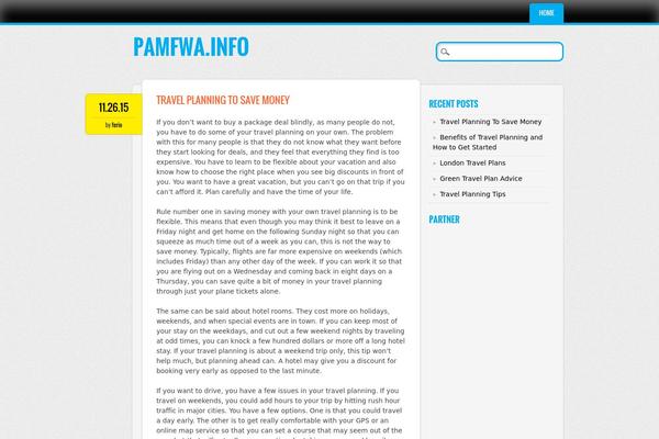 ModXBlog theme site design template sample