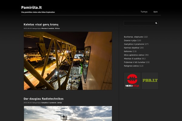 SimpleDark theme site design template sample