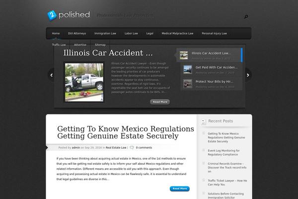 Polished theme site design template sample