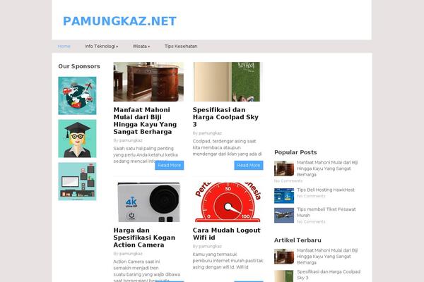 Cream Magazine theme site design template sample