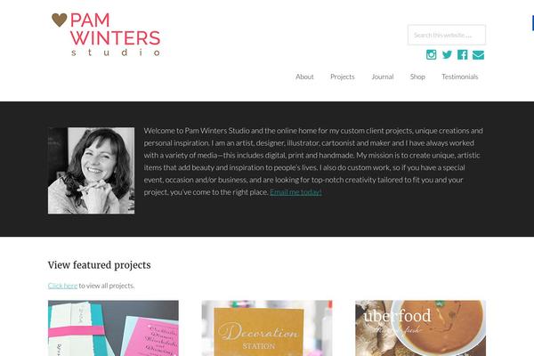 Modern Portfolio Pro theme site design template sample