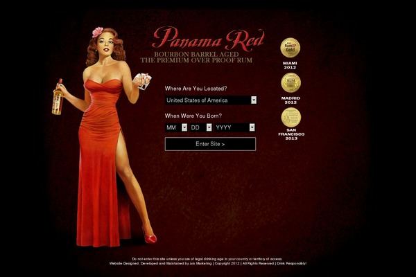 Red theme site design template sample