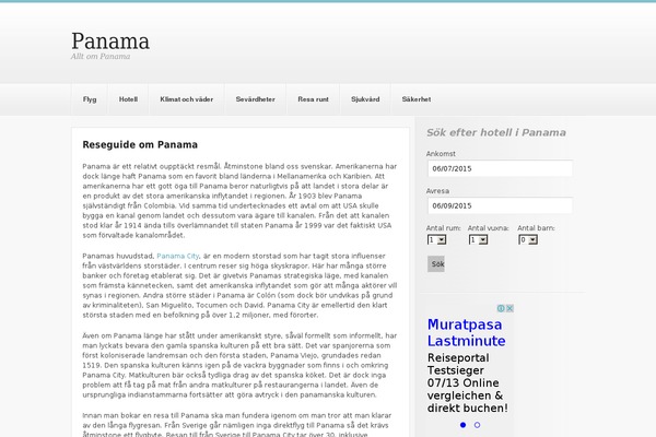 City Guide theme site design template sample