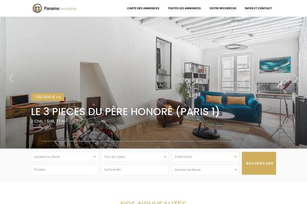Wp Estate theme site design template sample