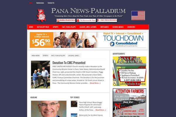 News theme site design template sample