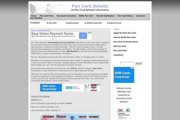 pancarddetails.in site used Simple-gray