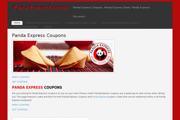 pandaexpresscoupons.com site used Mantra
