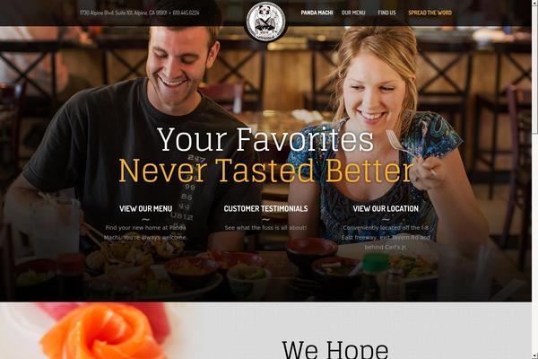 Panda theme site design template sample
