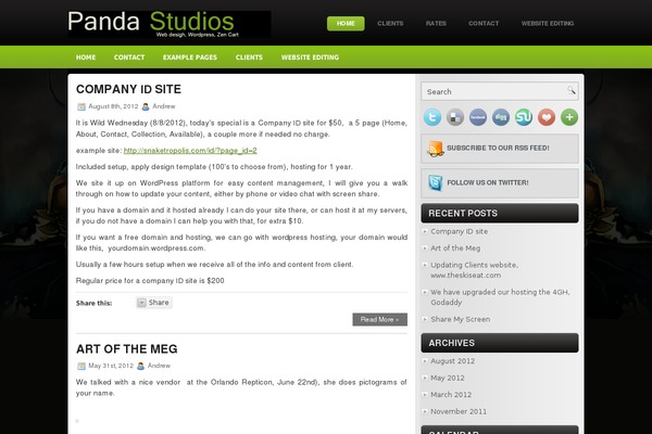 Site using Google Picasa Viewer plugin