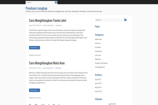 Blogus theme site design template sample