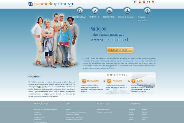 Panelopinea theme site design template sample