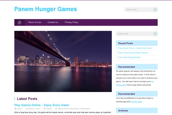 MidnightCity theme site design template sample