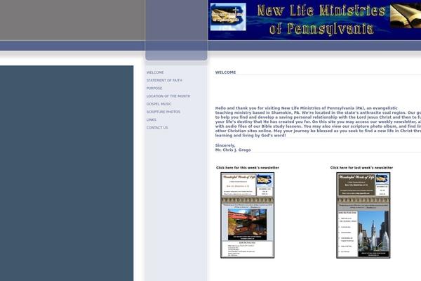 Blueline theme site design template sample