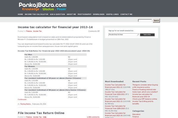 pankajbatra.com site used Independent-publisher-child-theme-master