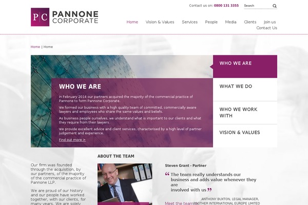 pannonecorporate.com site used Pannone