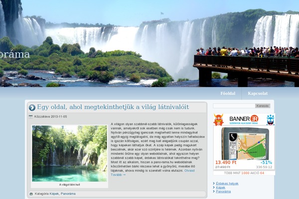 Panorama theme site design template sample