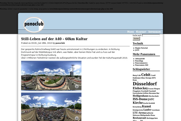 panoclub.de site used Starscape