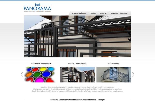 Panorama theme site design template sample