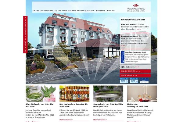 Panorama theme site design template sample